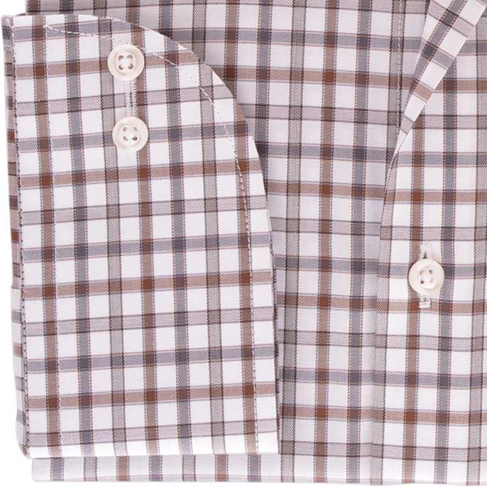 Formal Shirt in Brown SKU: AD19207-BROWN - Diners