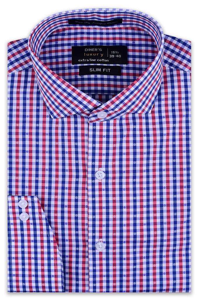 Formal Man Shirt SKU: AD19504-Blue - Diners
