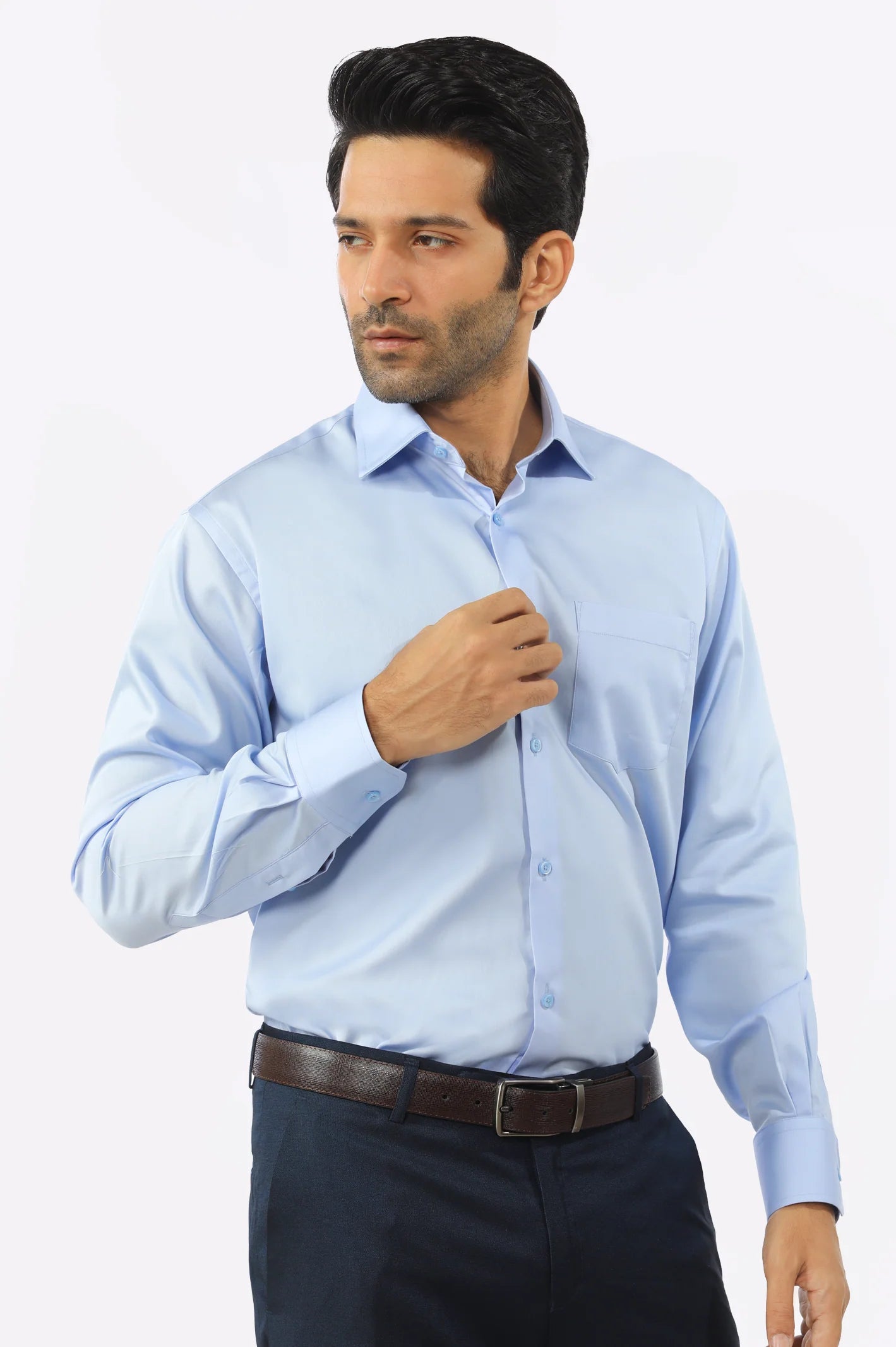 Sky Blue Formal Shirt From Diners