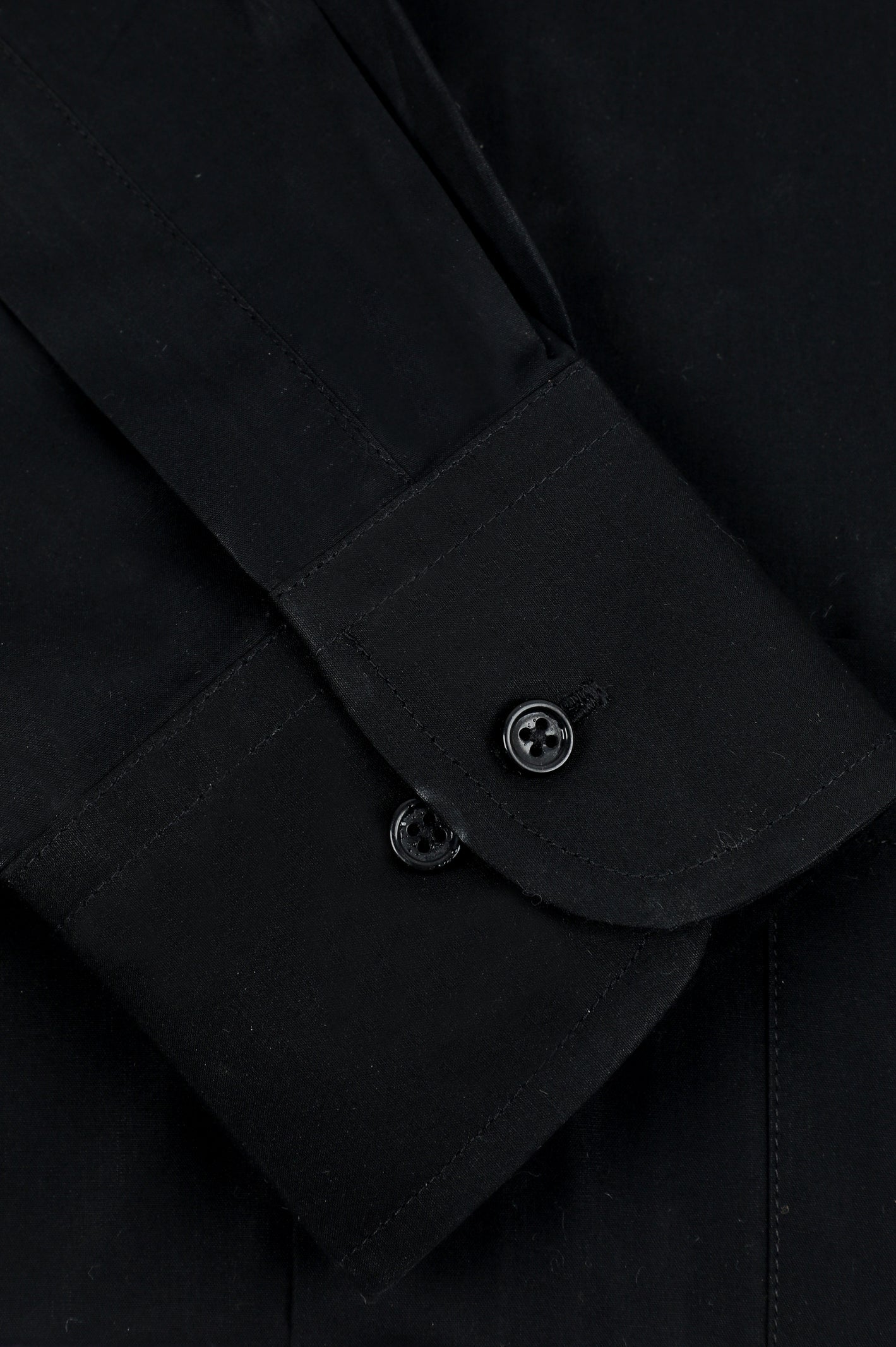 Black Plain Formal Men Shirt