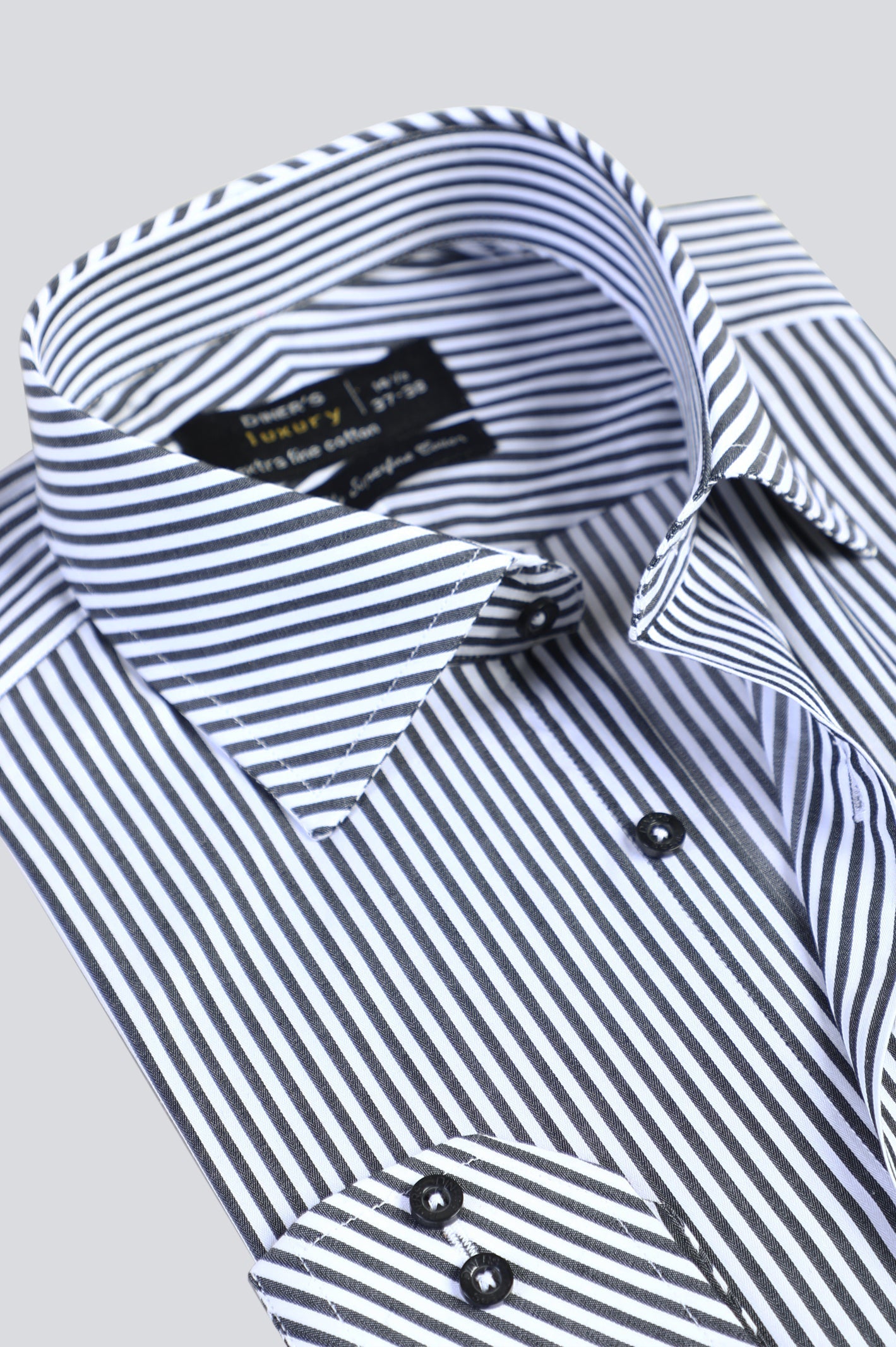 Black Bengal Stripe Formal Shirt - Diners