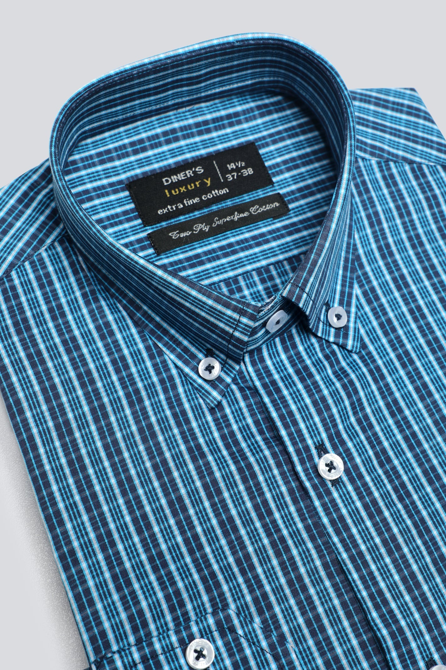 Multicolor Glen plaid Check Formal Shirt From Diners