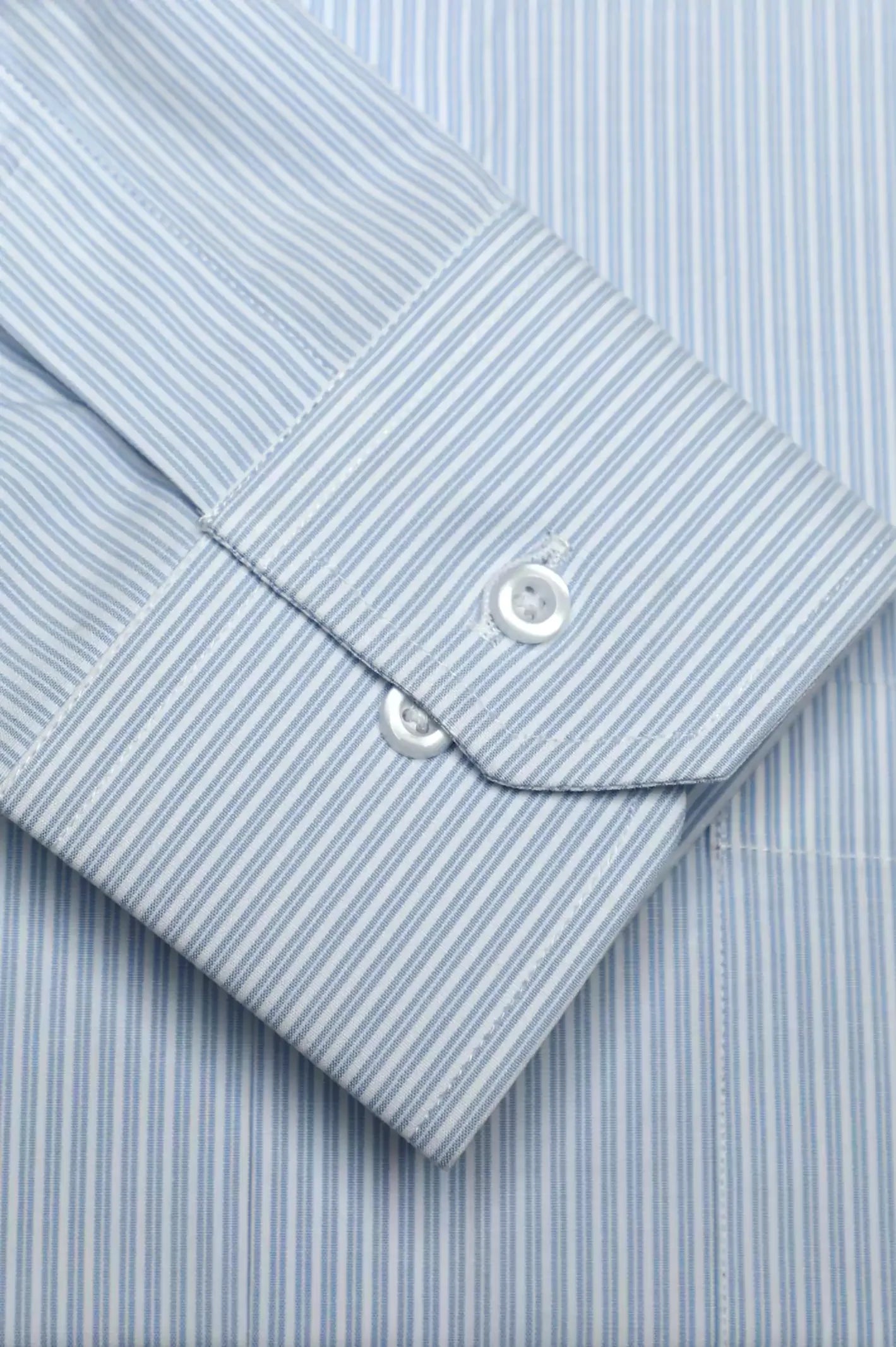 Sky Blue Shadow Stripes Formal Shirt
