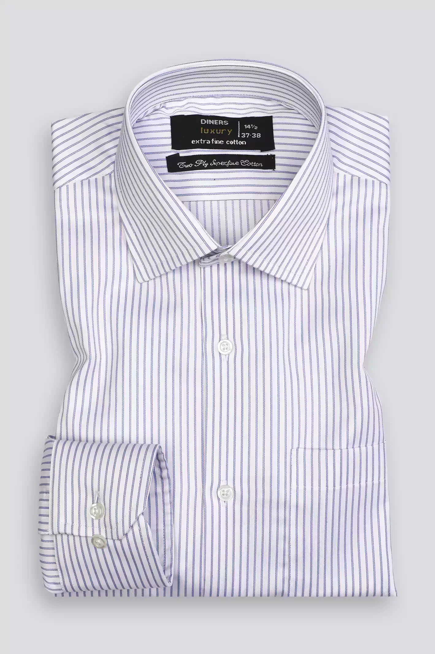 Purple Stripes Formal Shirt