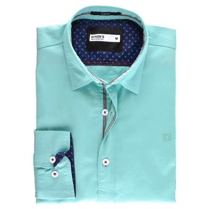 Casual Shirt in Green Color SKU: AG18063-GREEN - Diners