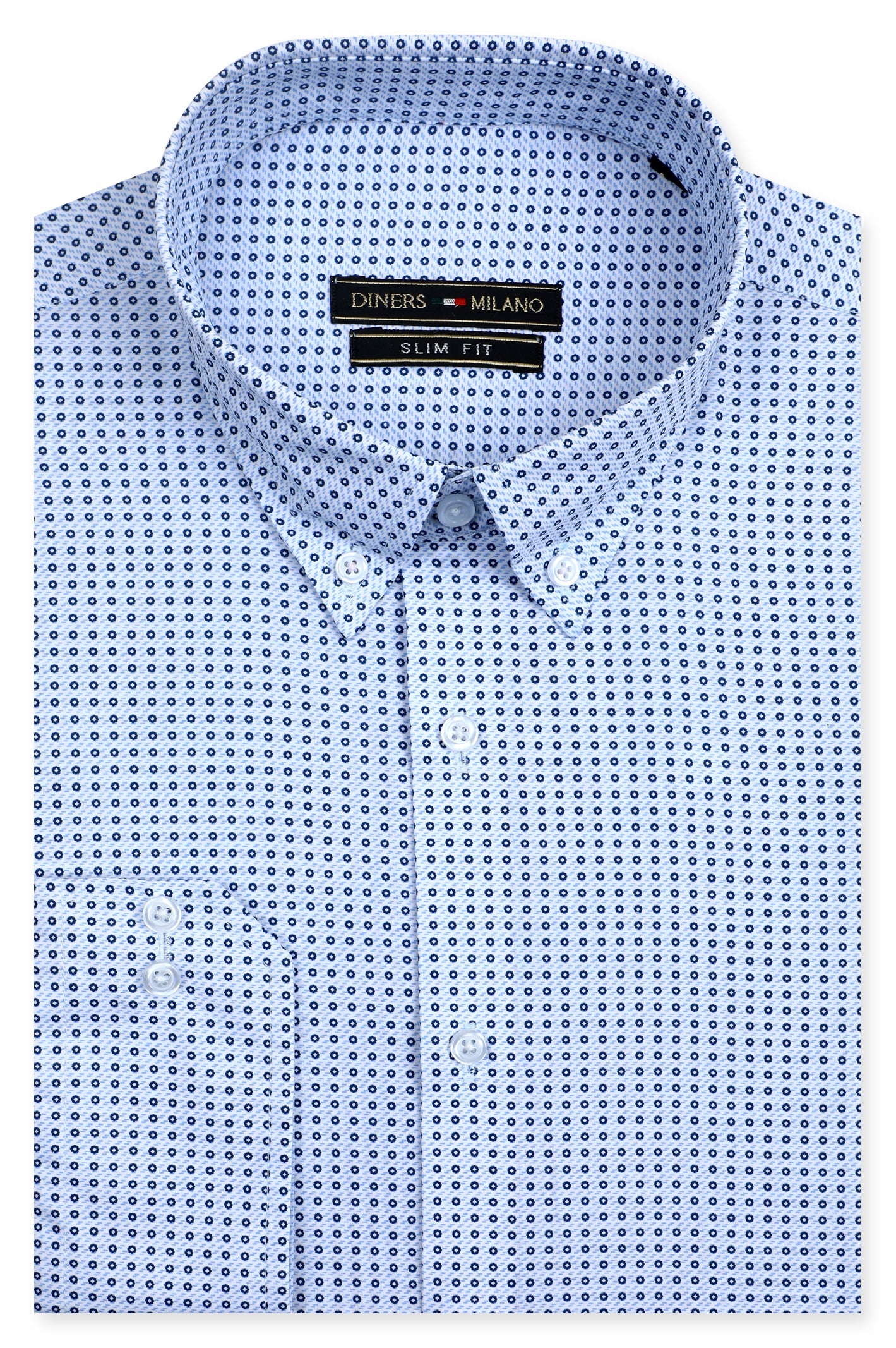 Casual Milano Shirt in Sky Blue SKU: AM24535-SKY BLUE - Diners