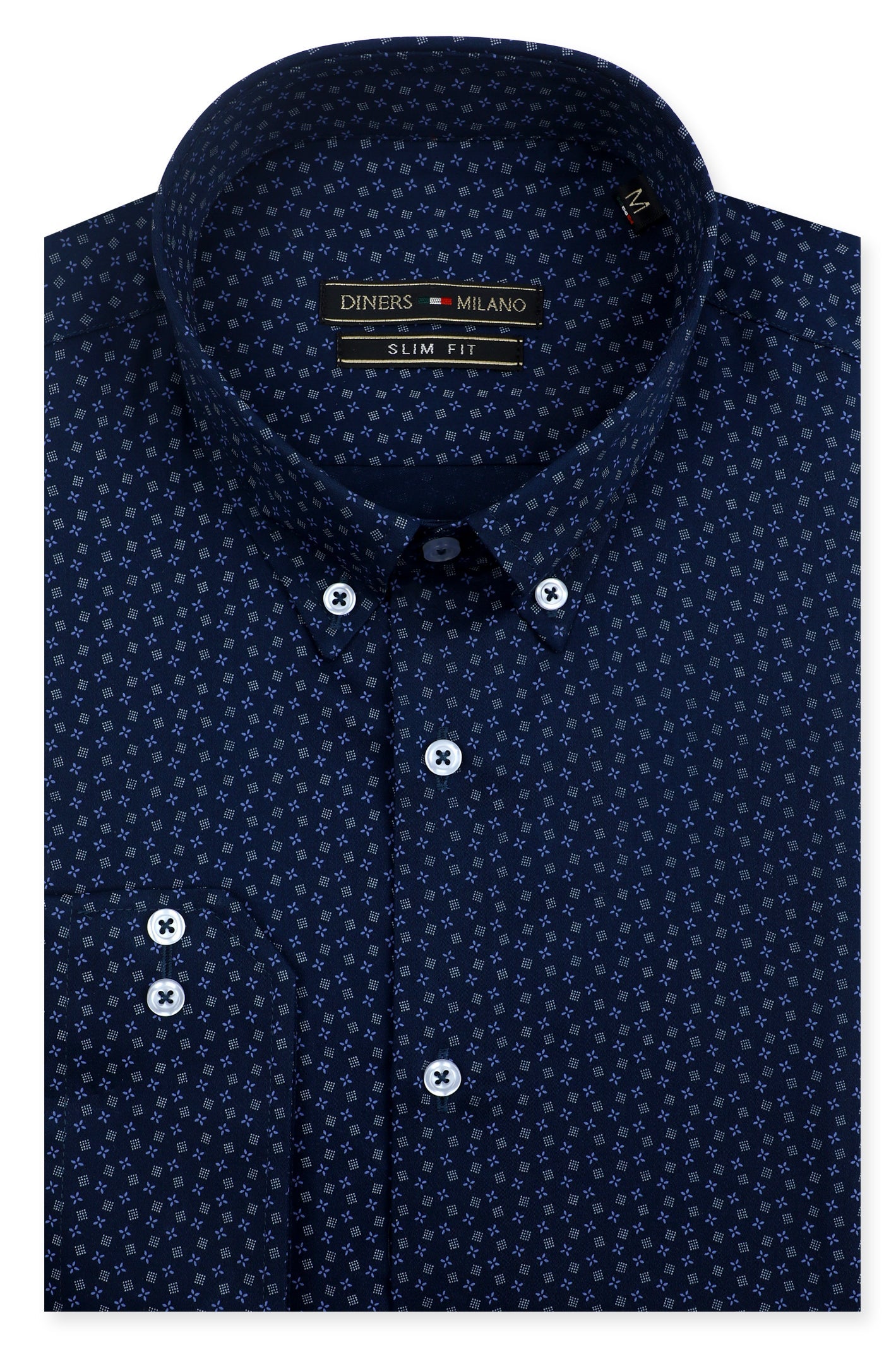 Casual Milano Shirt in N-Blue SKU: AM24536-N-BLUE - Diners