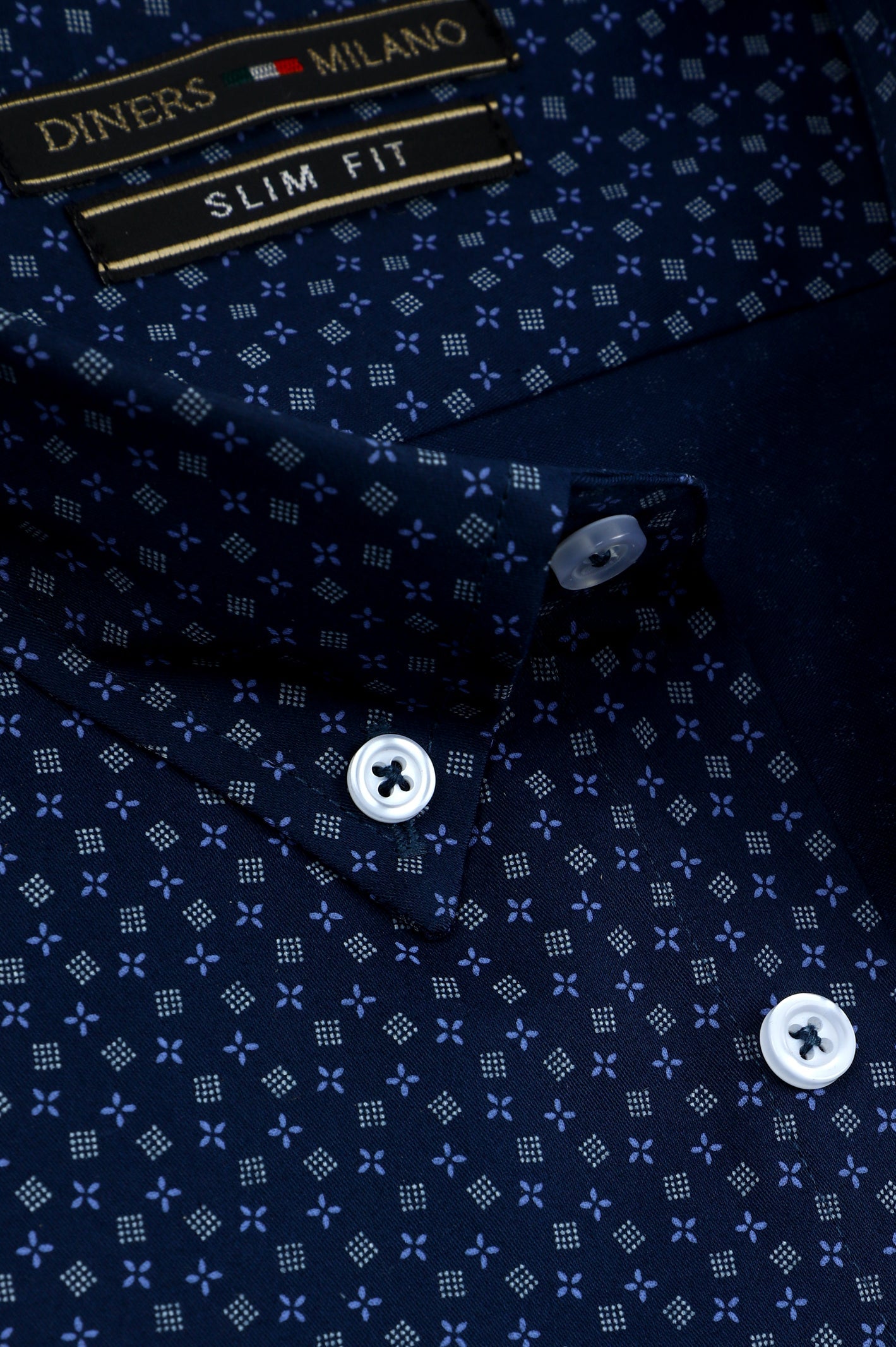 Casual Milano Shirt in N-Blue SKU: AM24536-N-BLUE - Diners