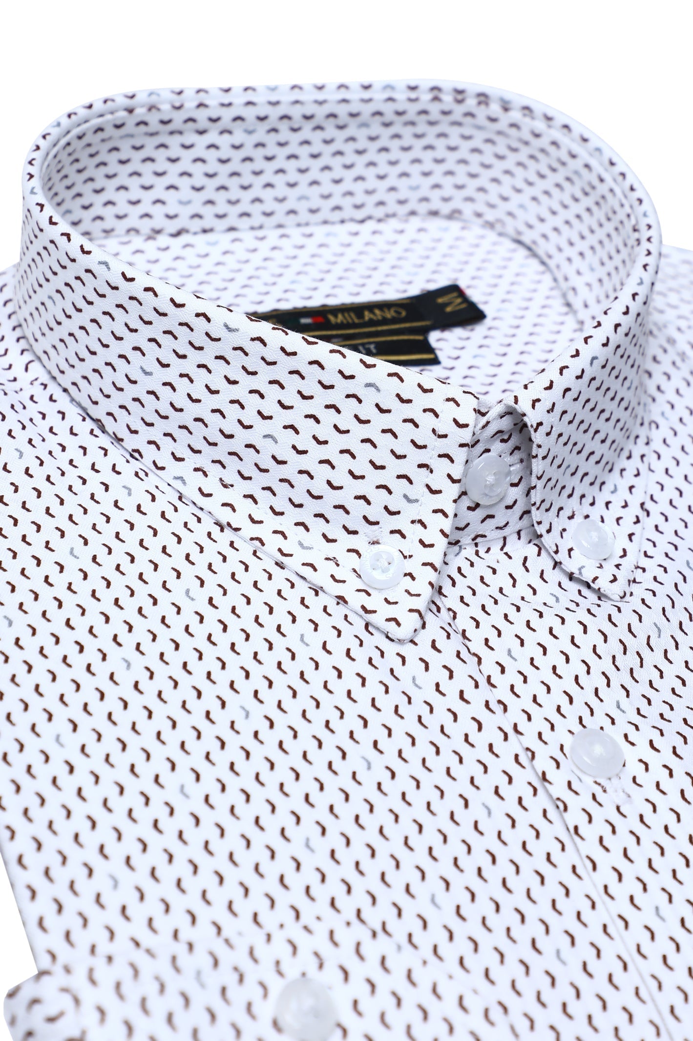 White Texture Casual Milano Shirt