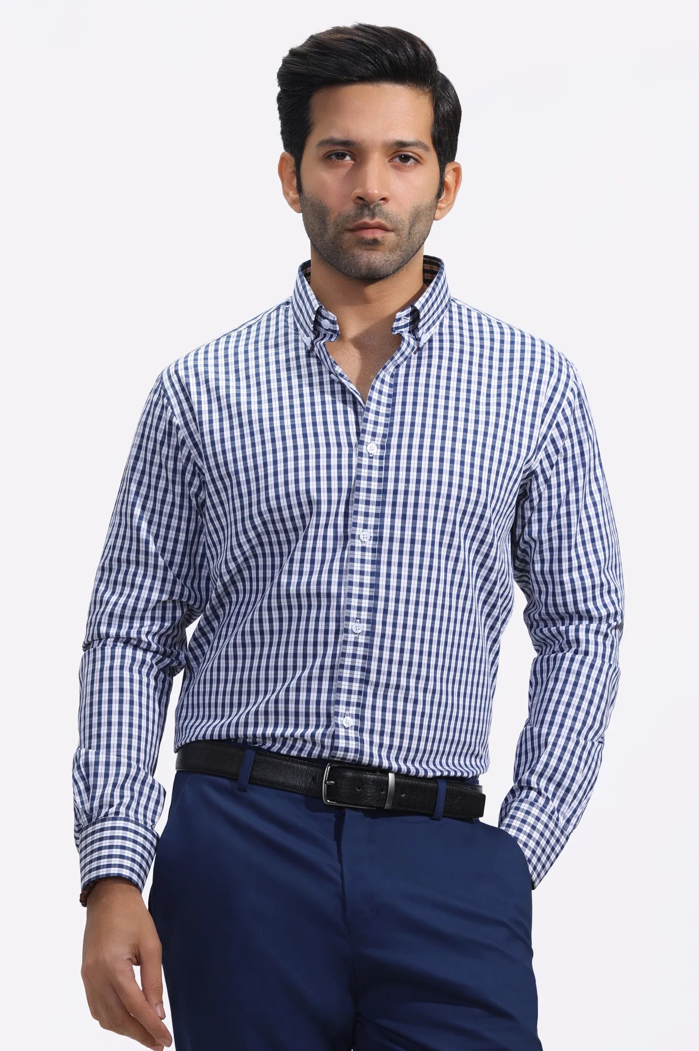 Multicolor Tattersall Check Casual Milano Shirt From Diners