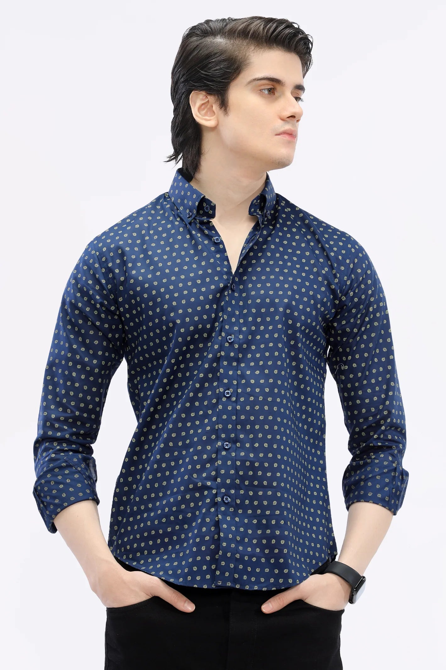 Multicolor Printed Casual Milano Shirt From Diners
