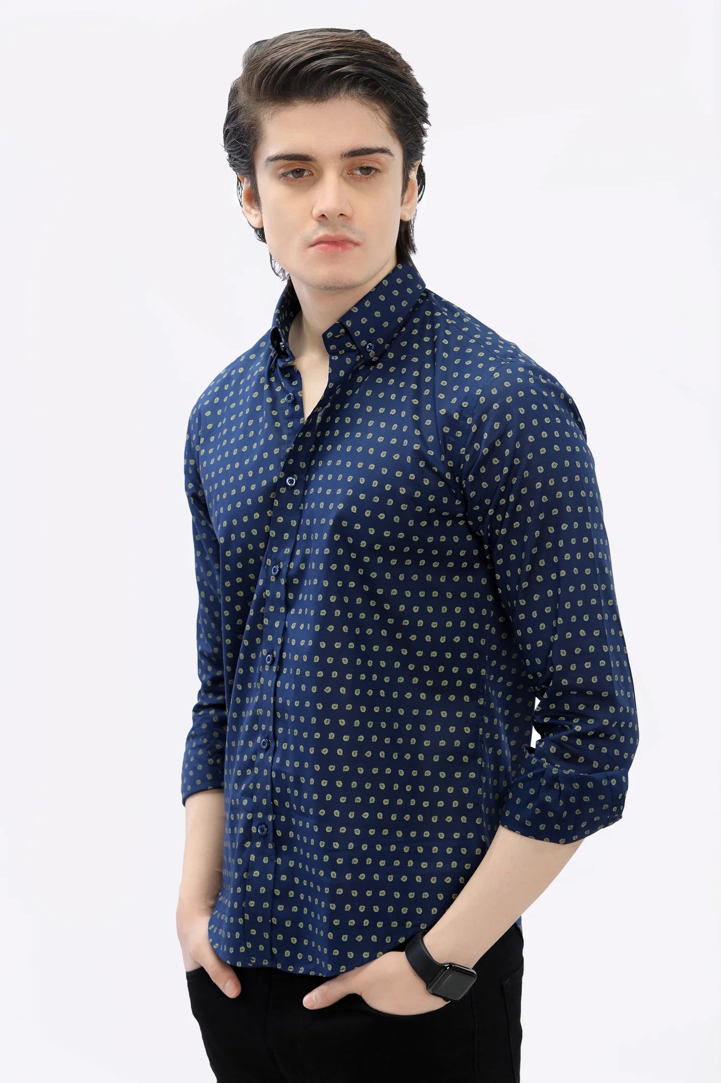 Multicolor Printed Casual Milano Shirt From Diners