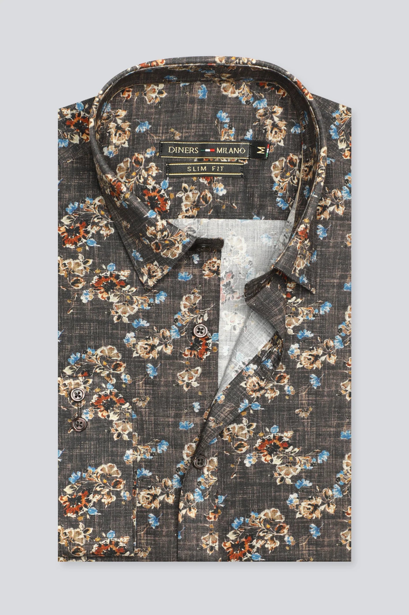 Multicolor Floral Printed Casual Milano Shirt From Diners