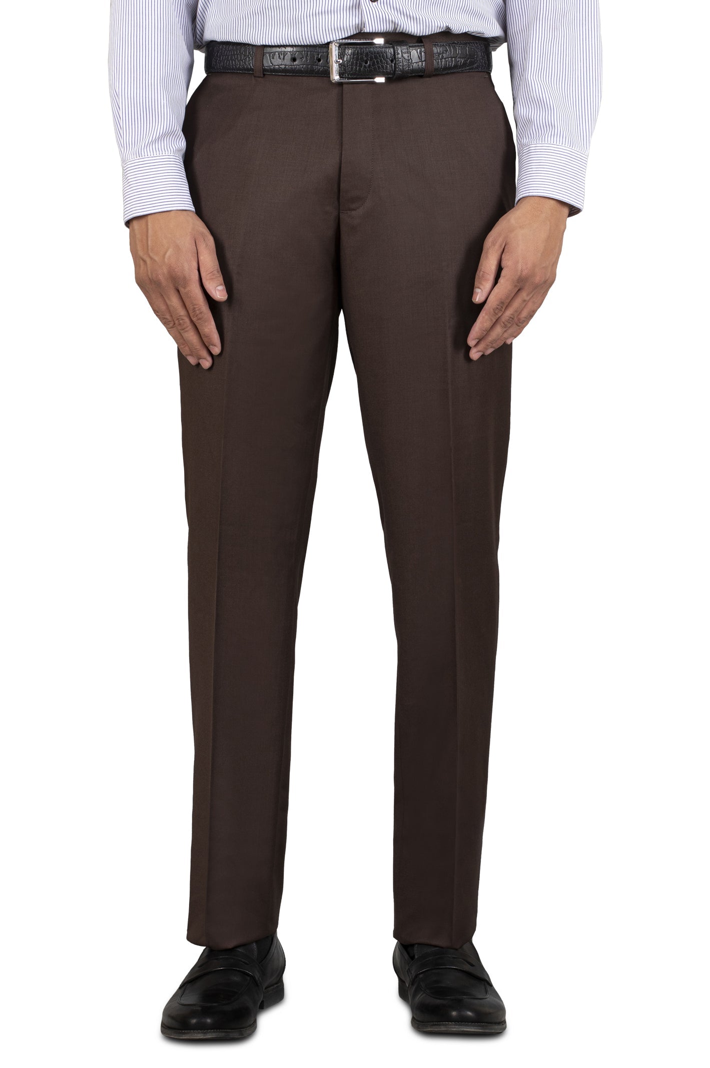 Formal Trouser for Men SKU: BA1458-Dark-Brown - Diners