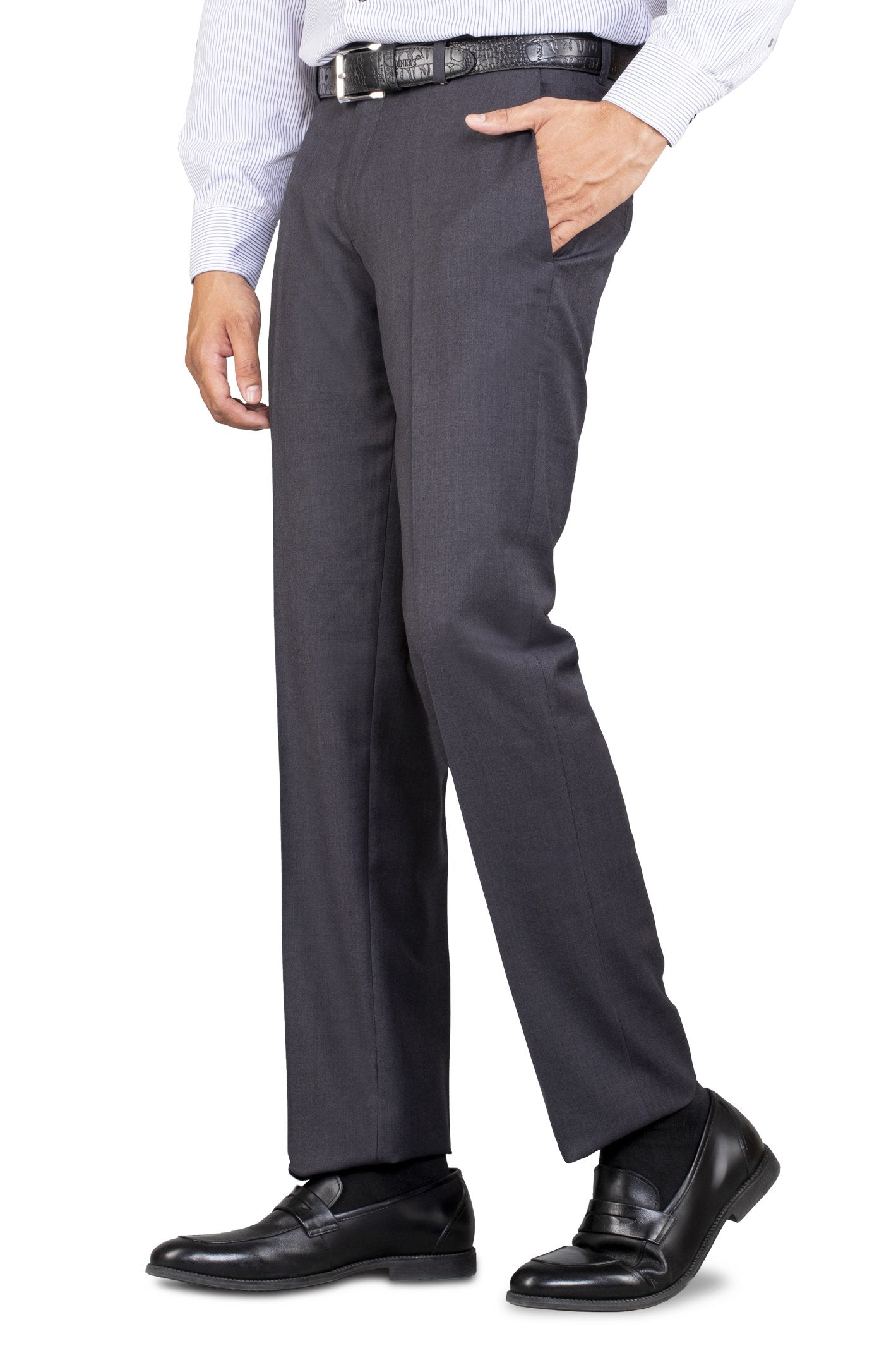 Formal Trouser for Men In Grey SKU: BA2334-GREY - Diners