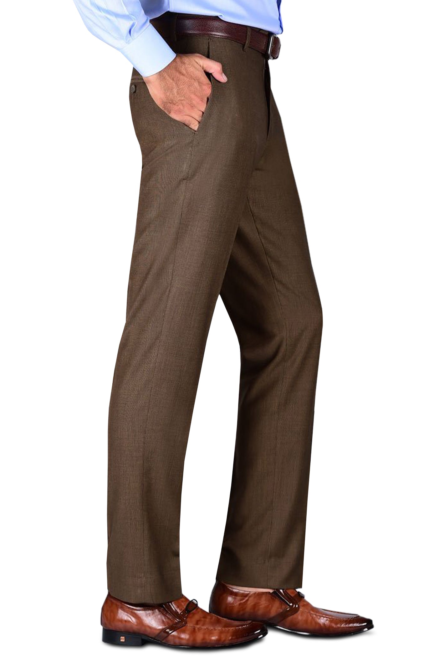 Formal Trouser for Men SKU: BA2832-Dark-Brown - Diners
