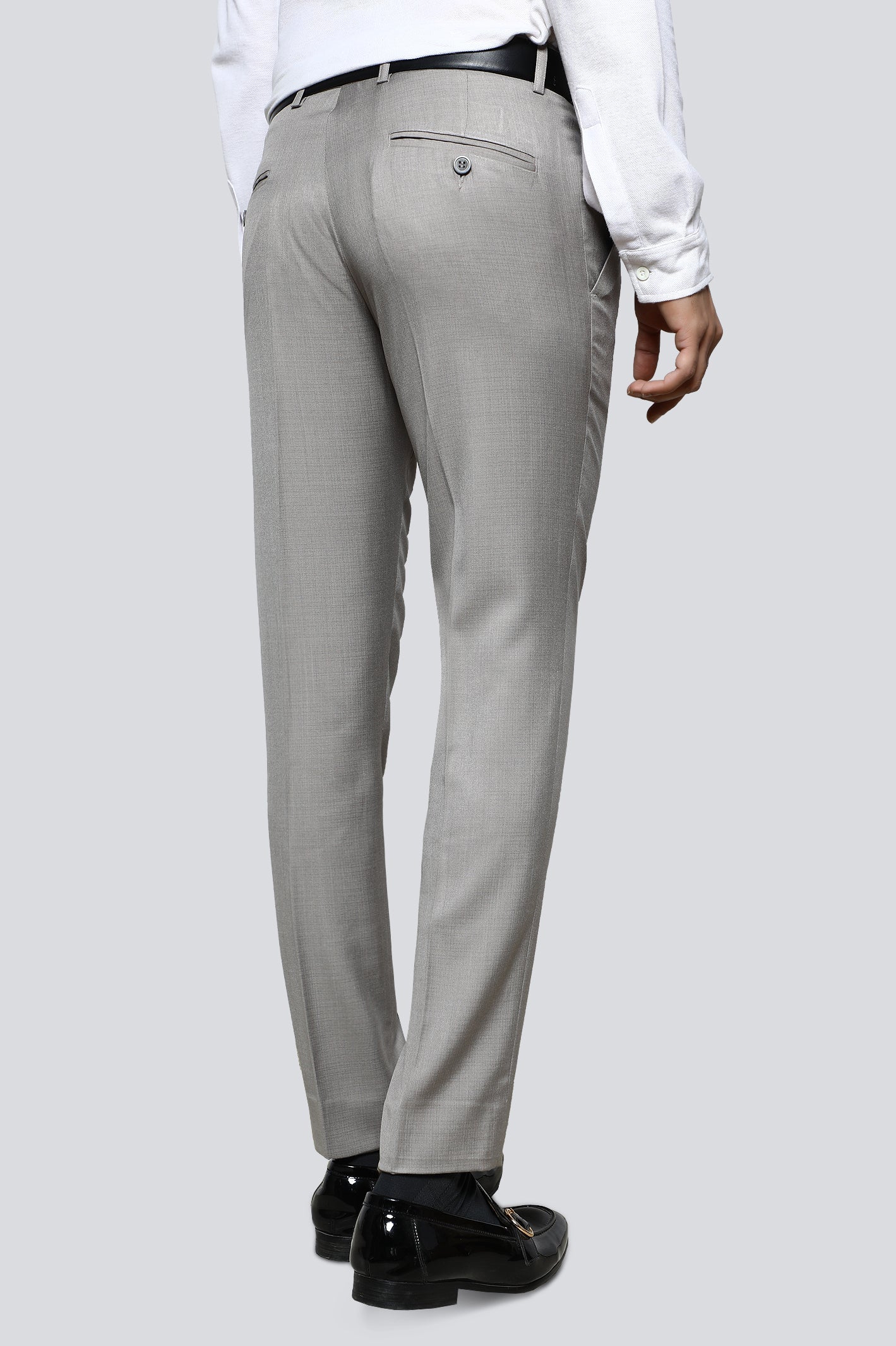 Fawn Cotton Slim Fit Trouser