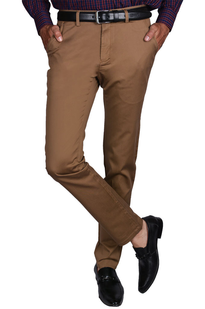 Casual Trouser in L-Brown SKU: BD2705-L-BROWN - Diners