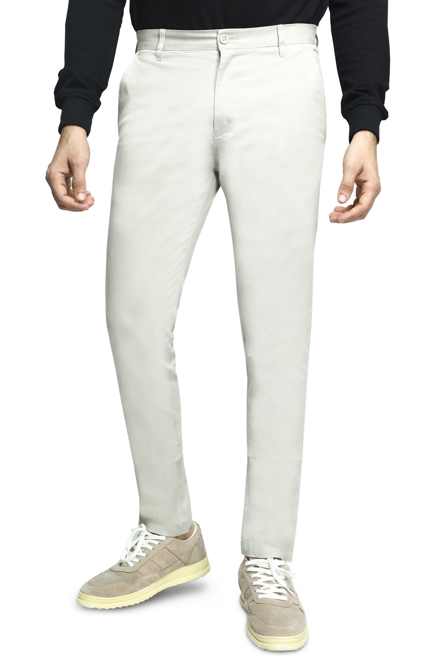 Men's Cotton Chinos -BD2940-FAWN