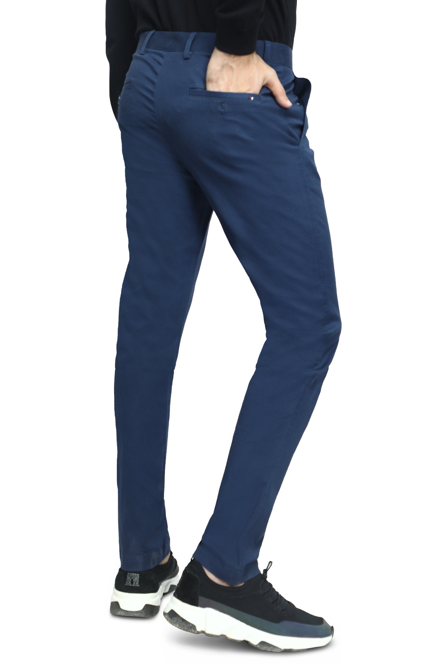 Men's Cotton Chinos -BD2940-N-BLUE