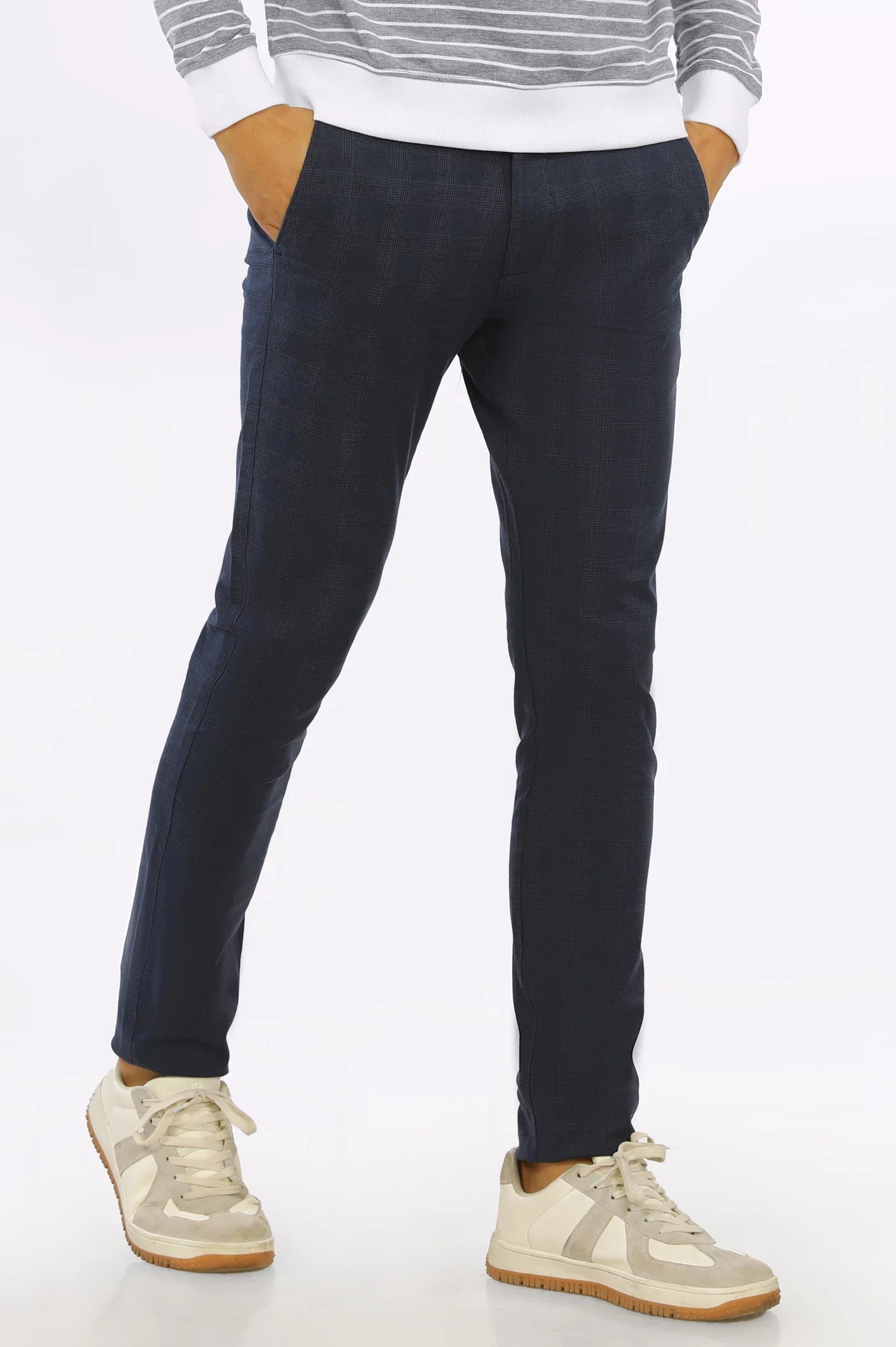 Navy Blue Smart Fit Cotton Chino From Diners