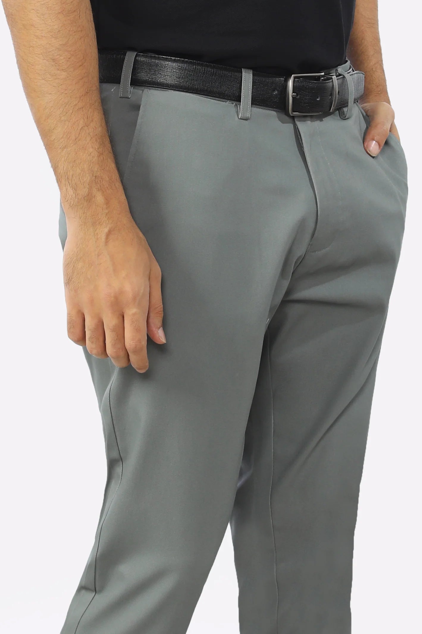 Charcoal Smart Fit Cotton Chino From Diners