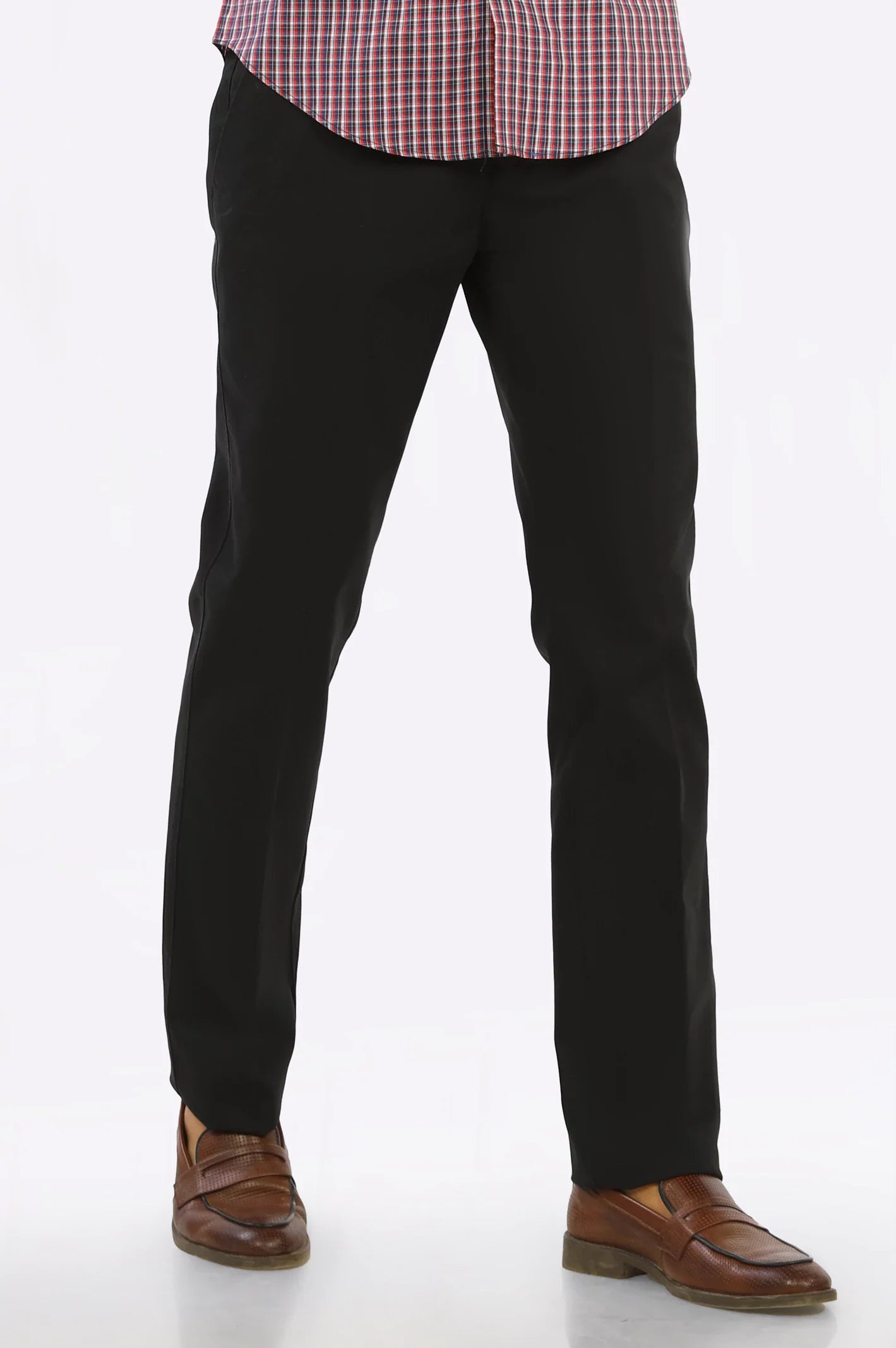 Black Smart Fit Cotton Chino From Diners