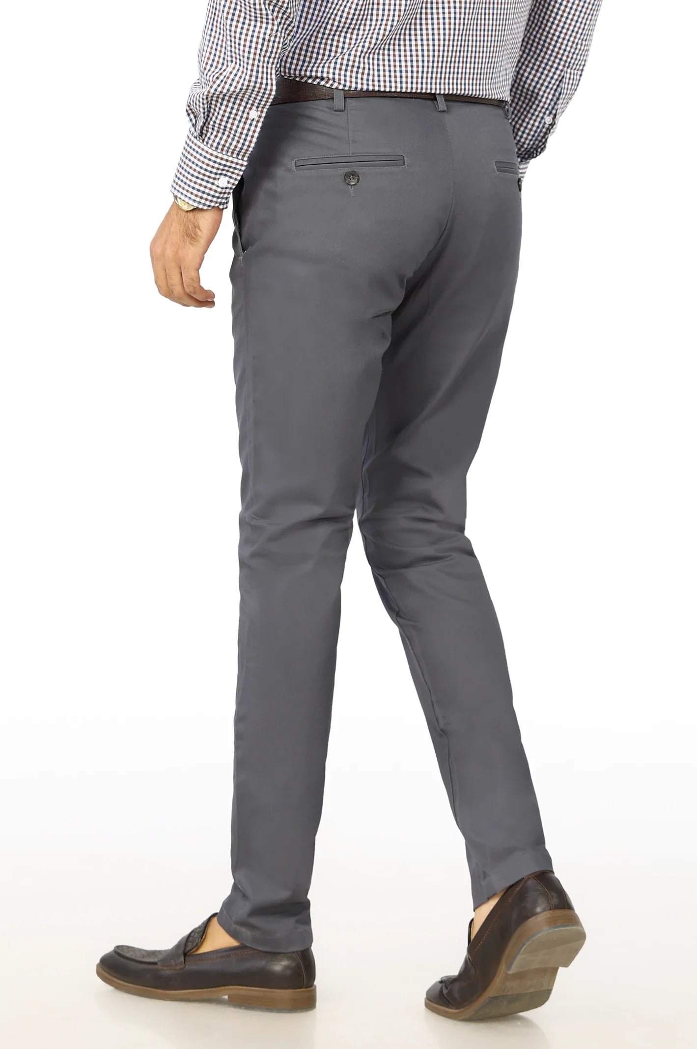 Grey Smart Fit Cotton Chino