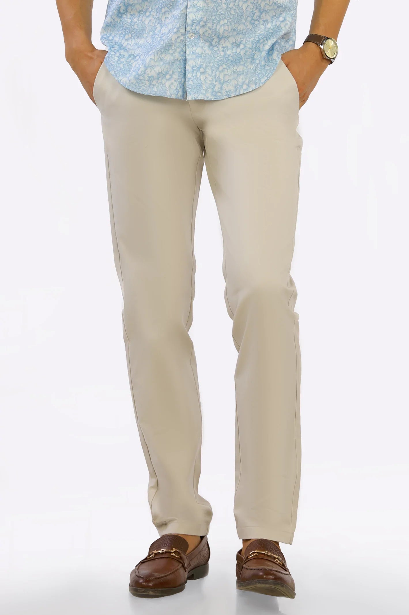 Off White Smart Fit Cotton Chino From Diners