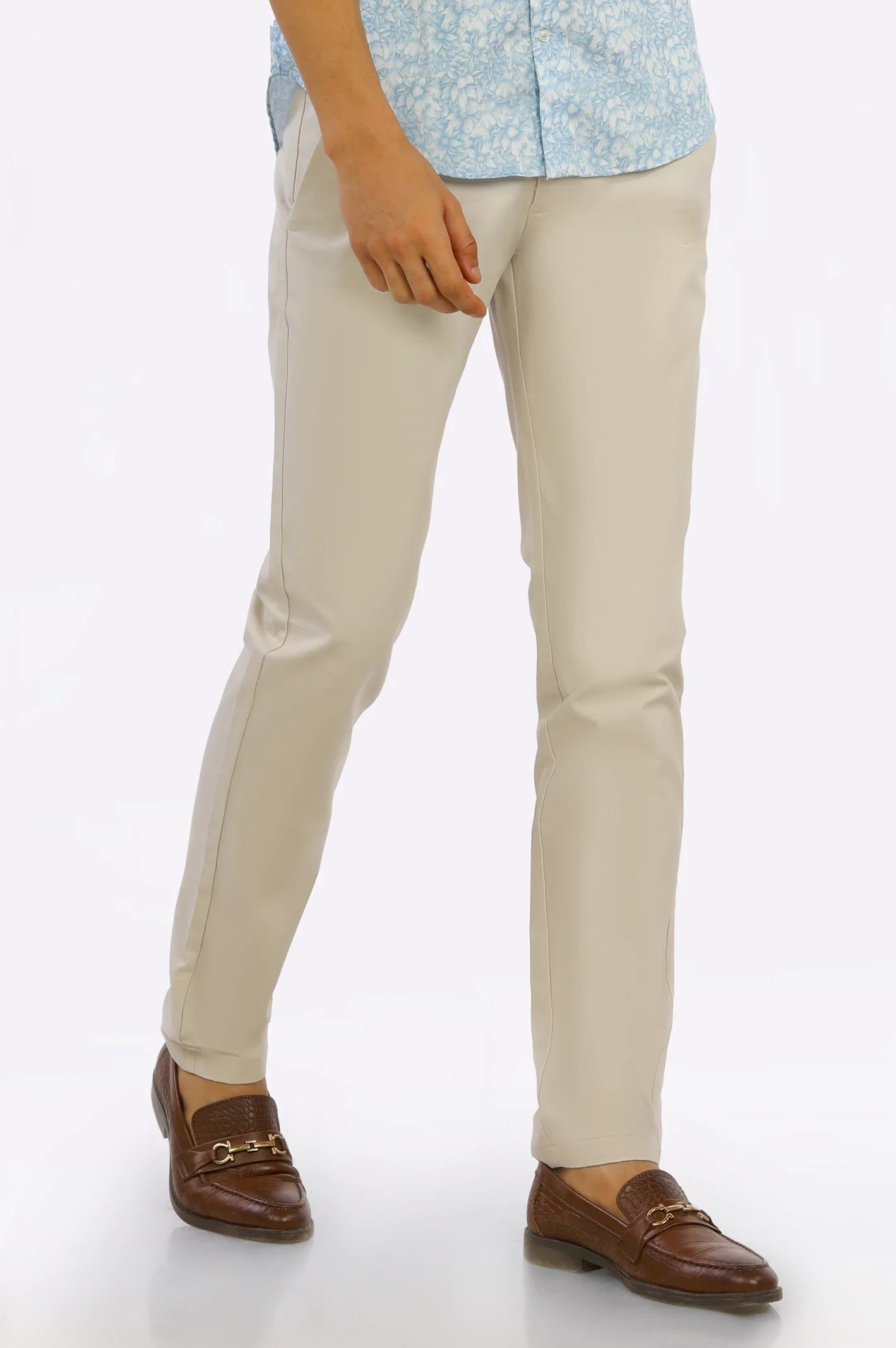 Off White Smart Fit Cotton Chino From Diners