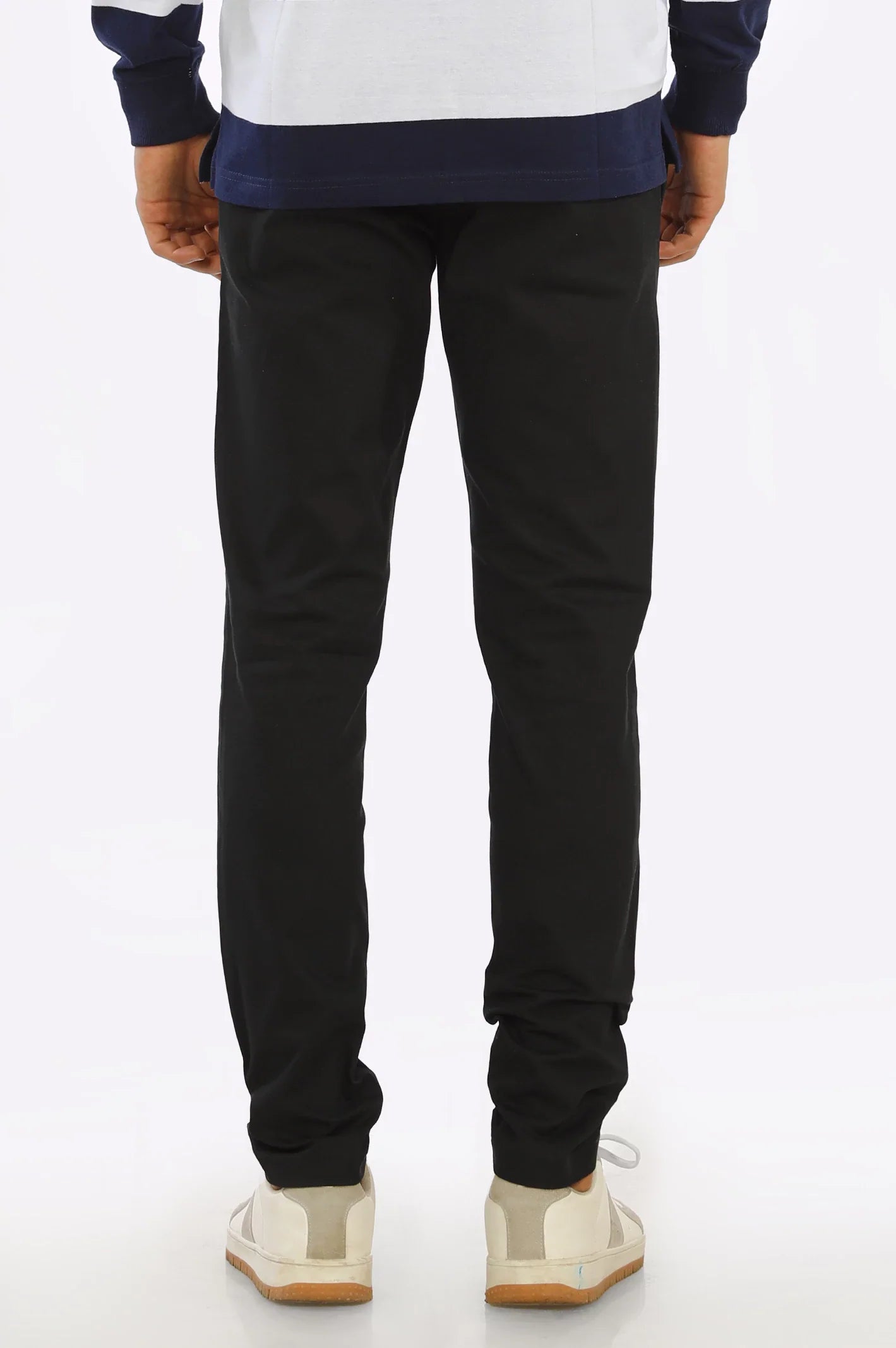 Black Casual Cotton Trouser From Diners