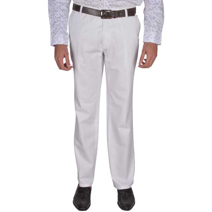 Regular Fit Semi Formal Trouser in White SKU: BI1930-WHITE - Diners