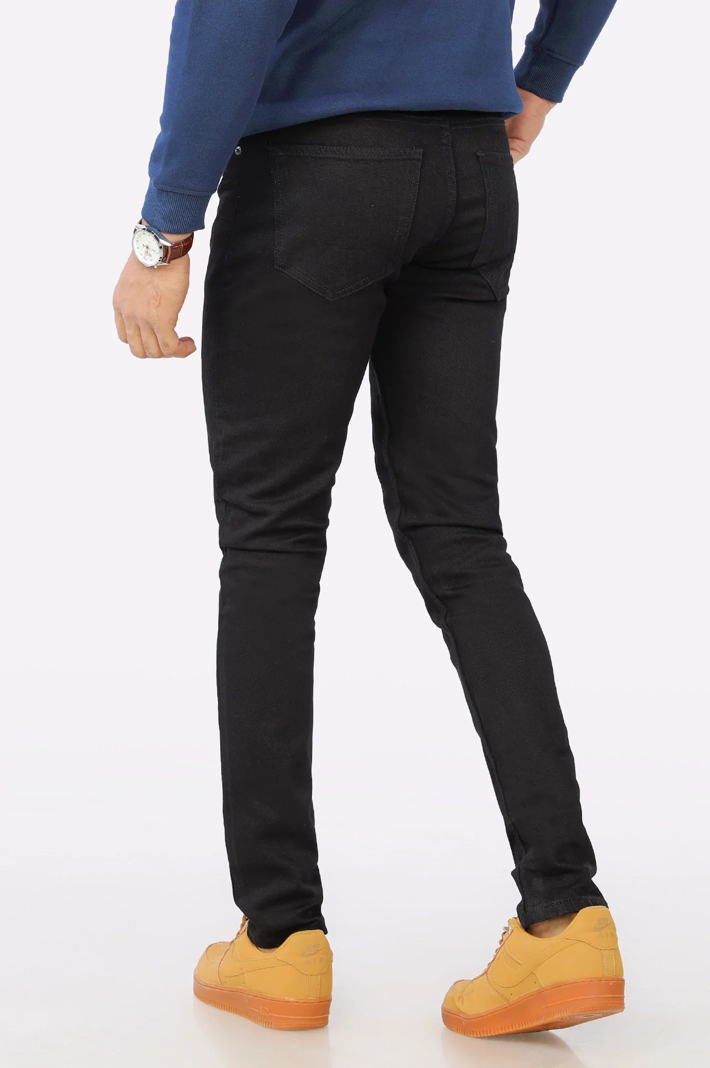 Black Slim Fit Denim Jeans From Diners