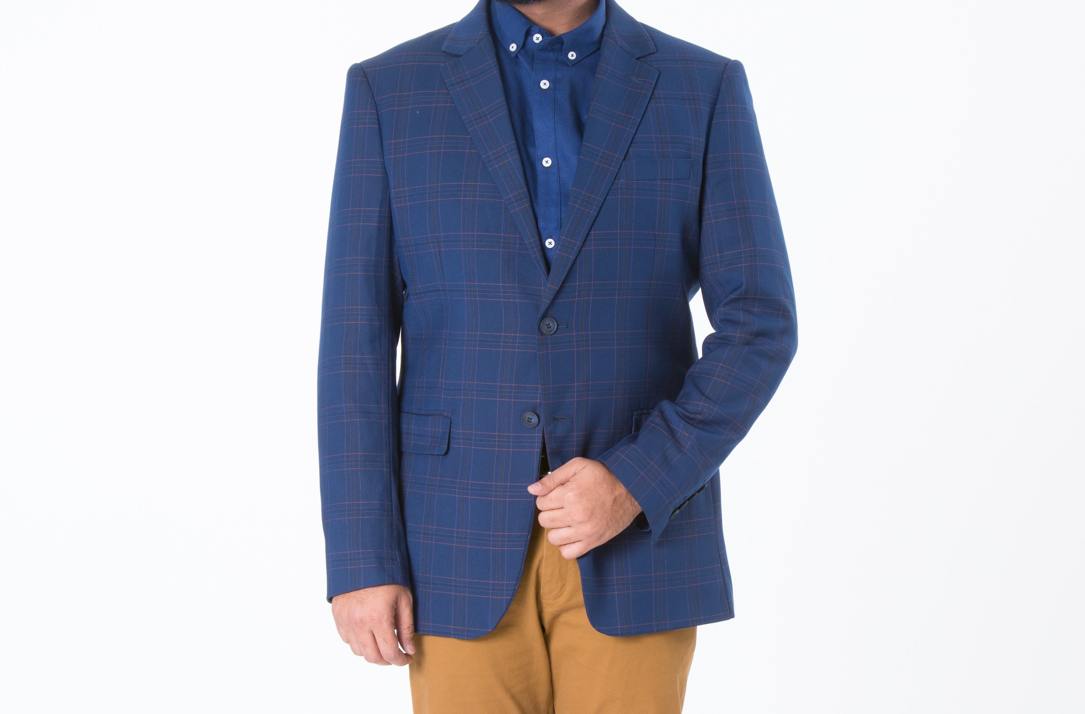 Mens Blazer SKU: CB151-Blue