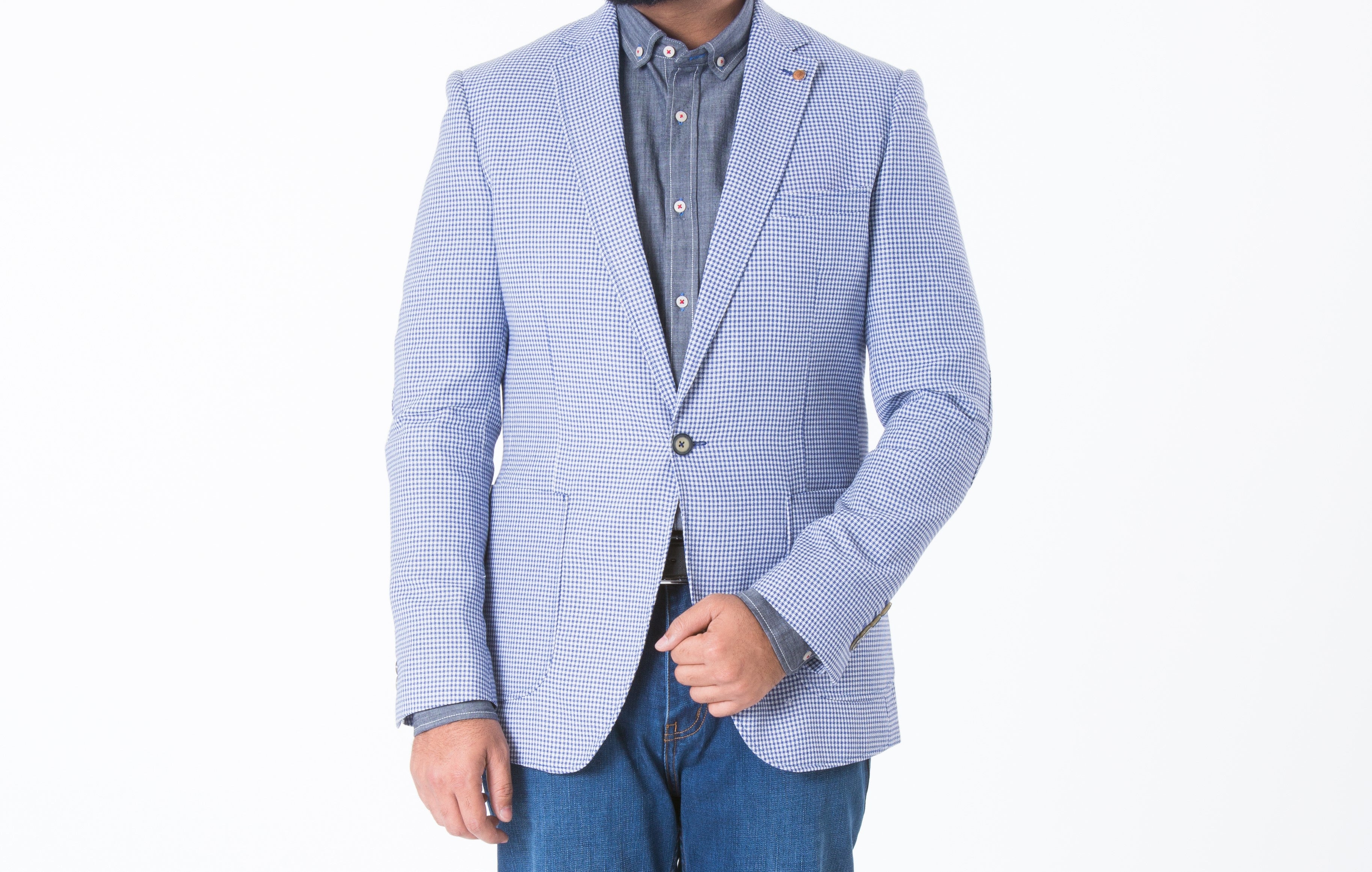 Mens Blazer SKU: CB165-Blue