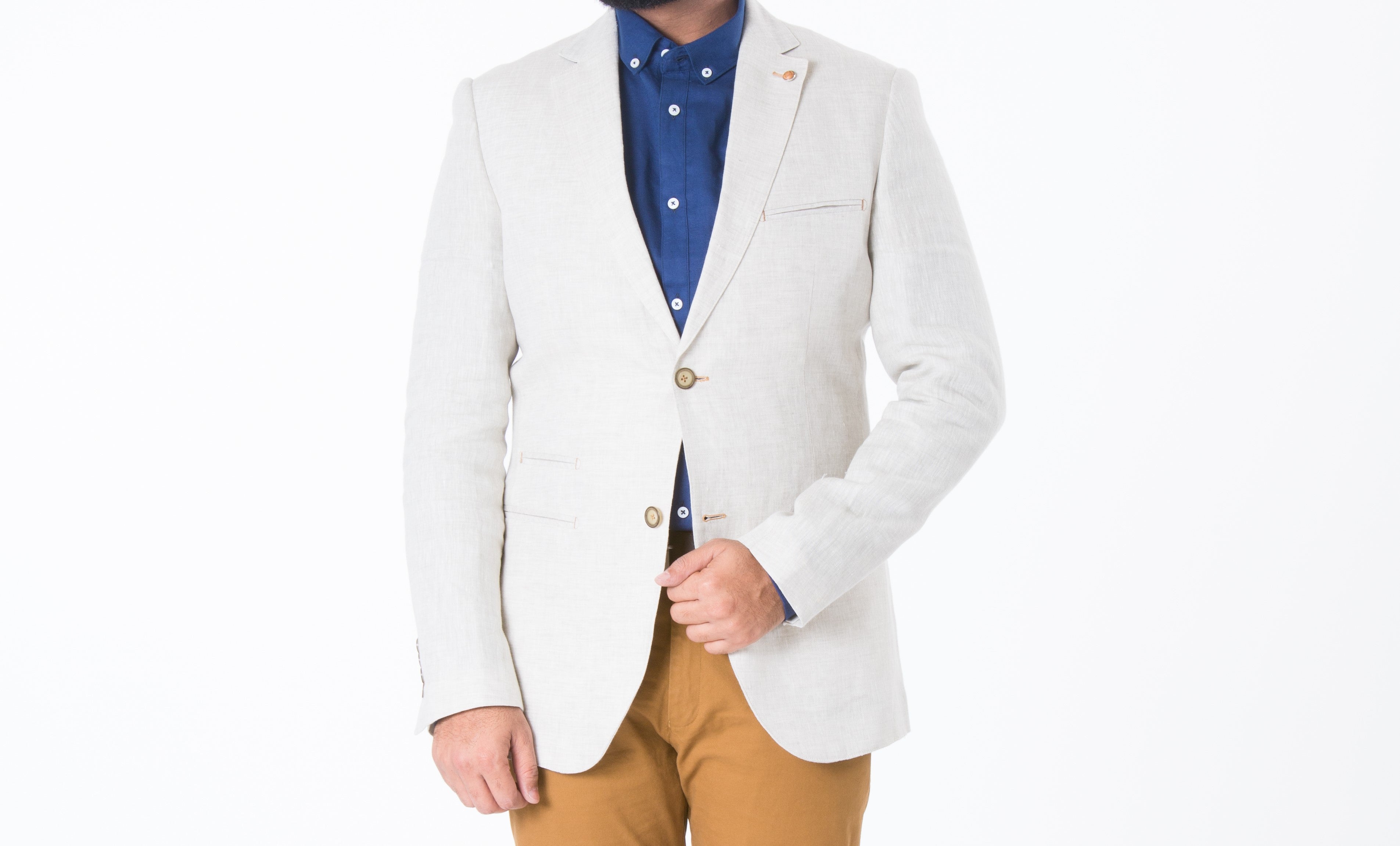 Mens Blazer SKU: CB169-BEIGE