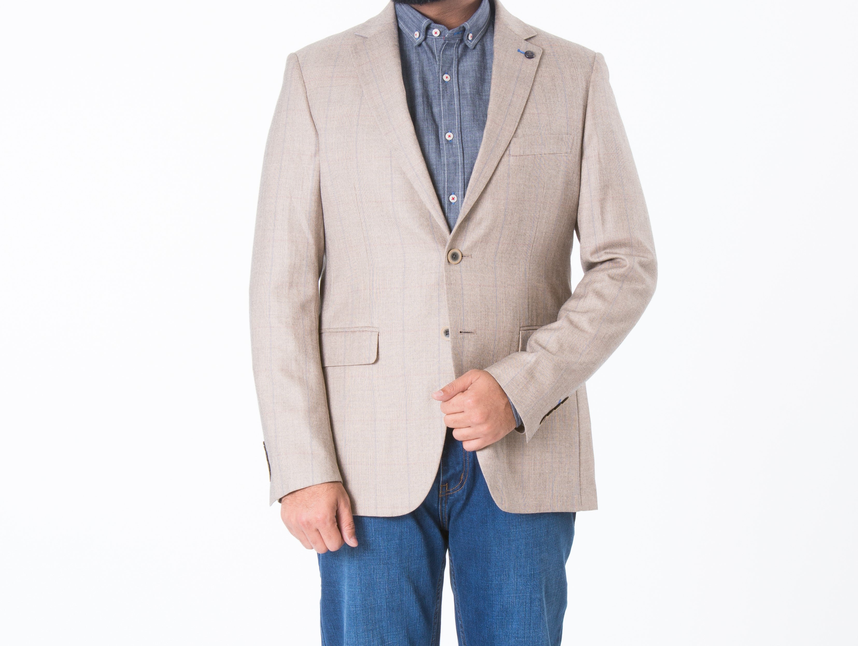 Mens Blazer SKU: CB193-Fawn