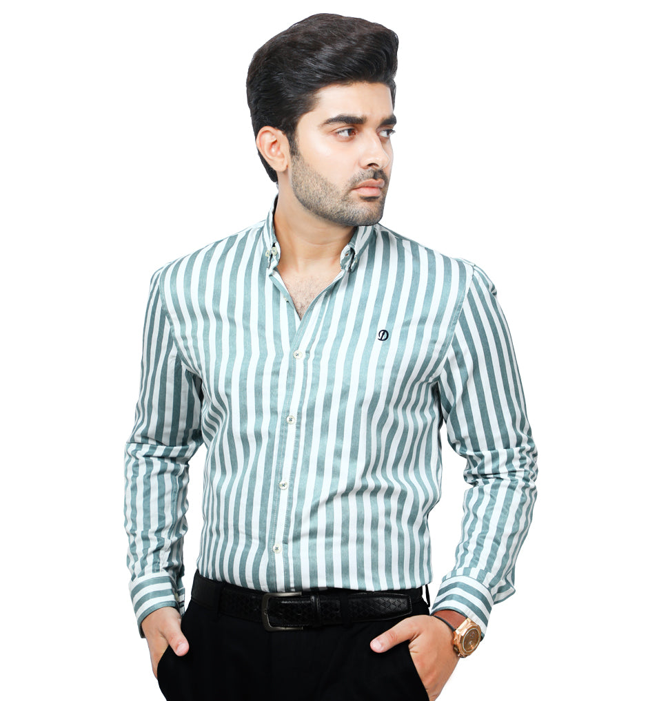 Light Green Button Down Shirt - AG192-190-L-Green