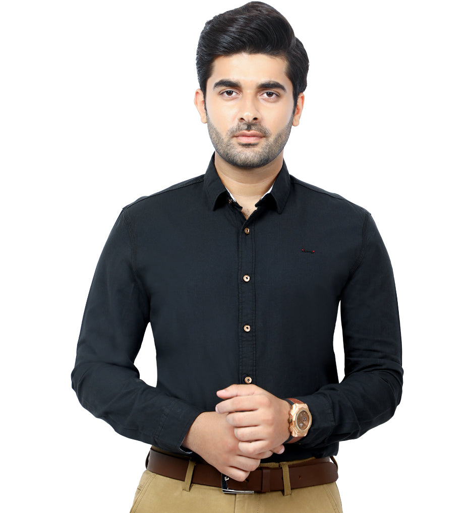 Men's Casual Shirt - AG198-190-Black