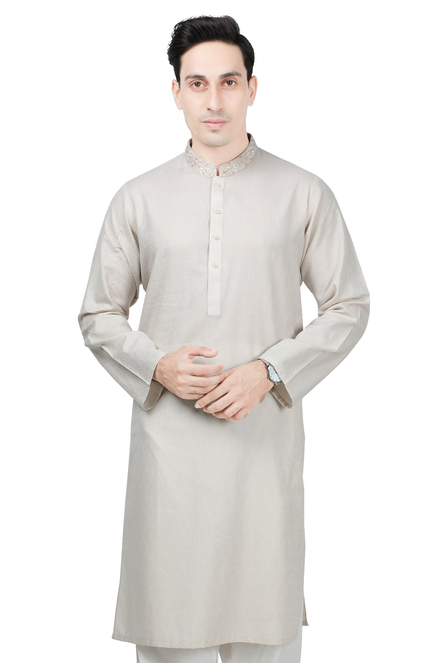 KURTA ONLY for Men - EA2923-L-FAWN