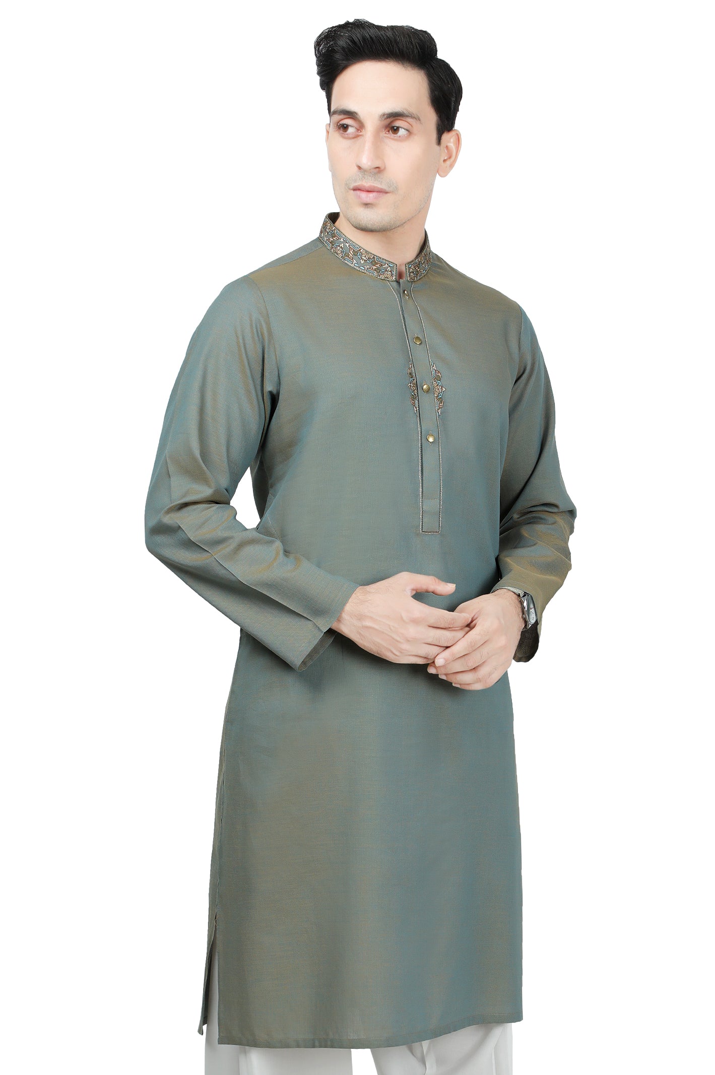 KURTA ONLY for Men - EA2927-Green