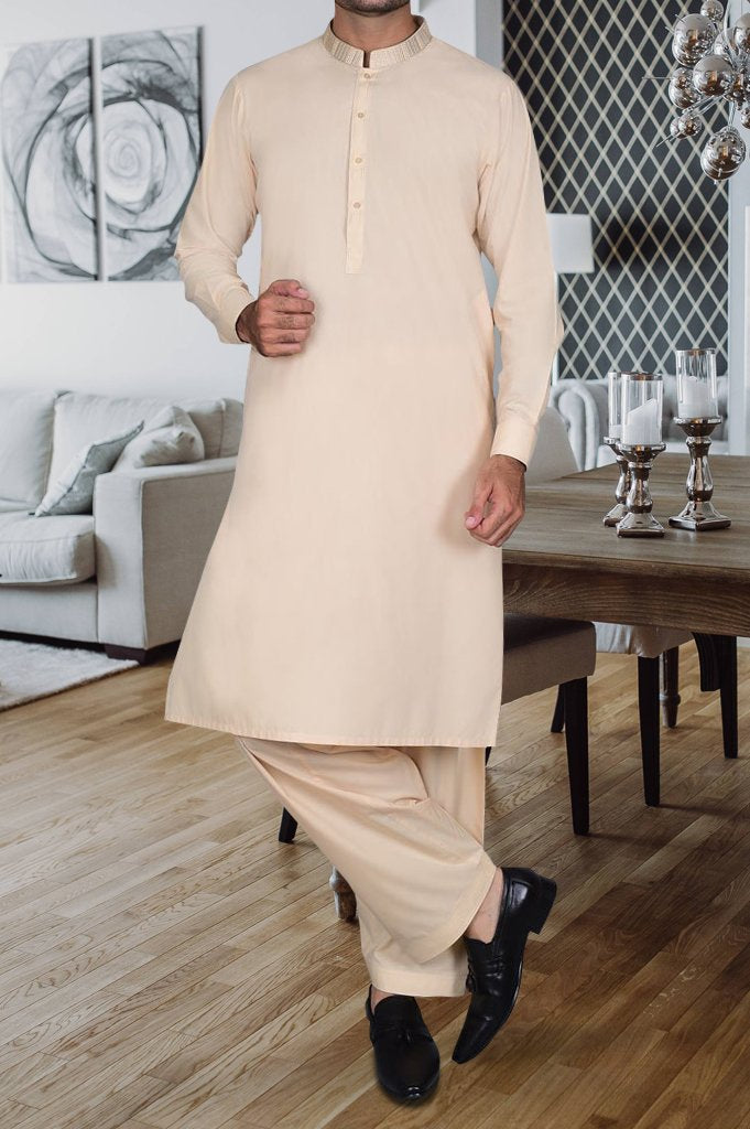Formal Shalwar Suit for Man EG2627-FAWN - Diners