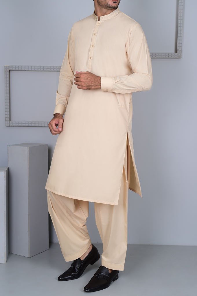 Formal Shalwar Suit for Man EG2627-FAWN - Diners