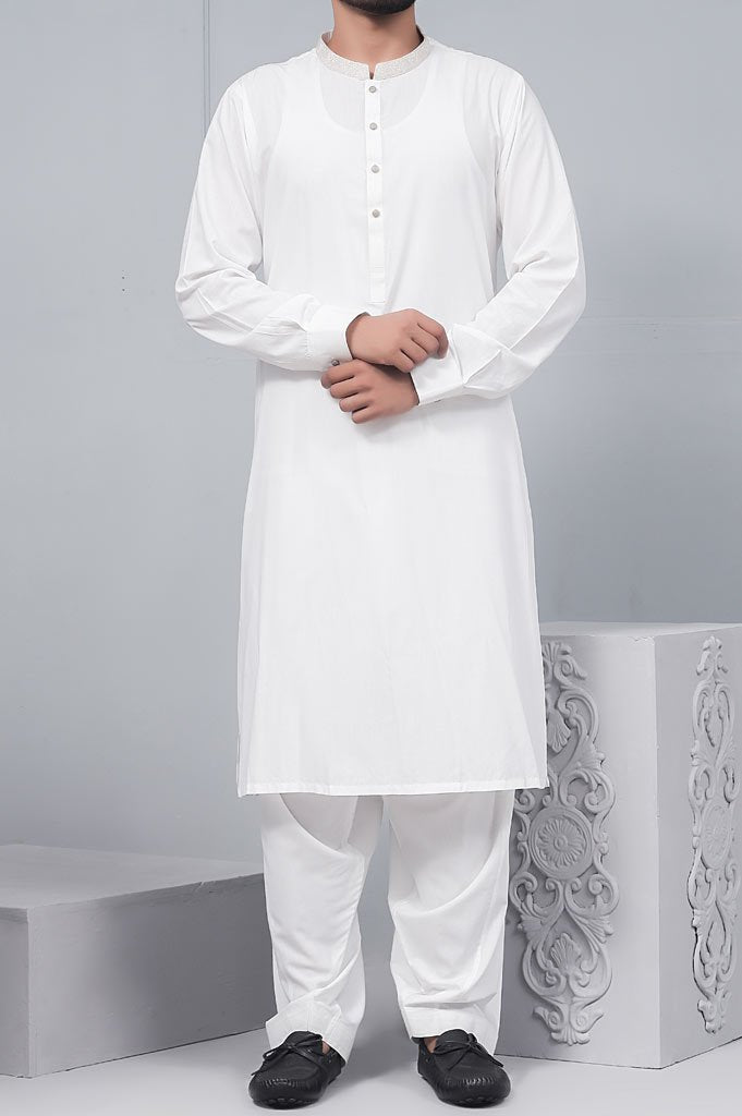 Formal Shalwar Suit for Men (EG2574-OFF-WHITE) - Diners