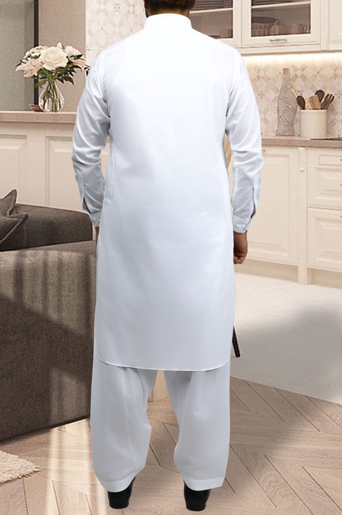 Formal Shalwar Suit for Man EG2623-White - Diners