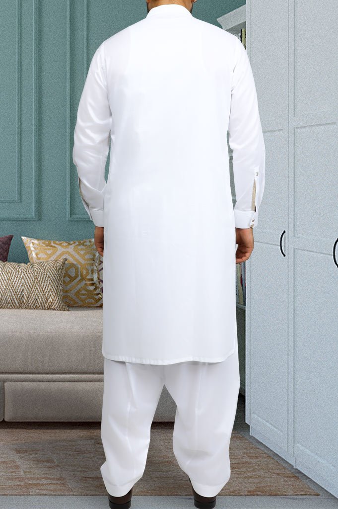 Formal Shalwar Suit for Men SKU: EG2724-White - Diners