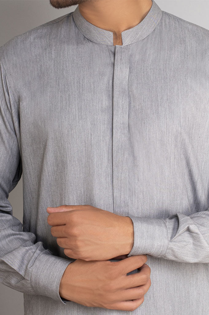 Formal Shalwar Suit for Man SKU: EG2737-L-Grey - Diners
