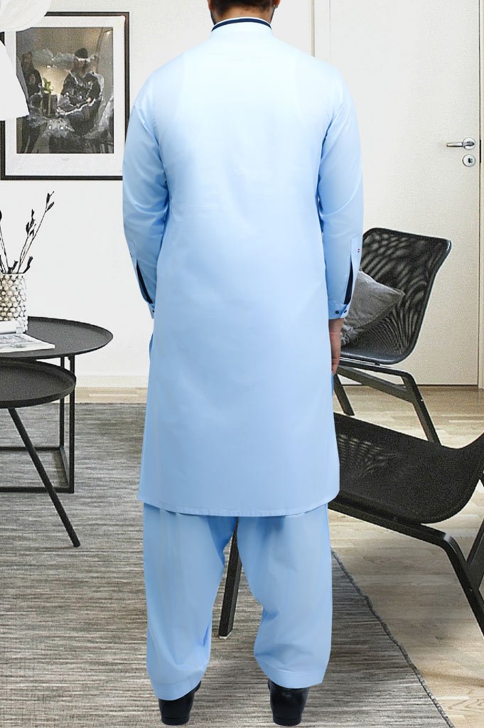 Formal Shalwar Suit for Men EG2739-SKYBLUE - Diners