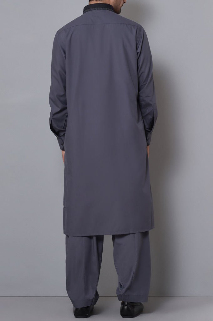 Formal Shalwar Suit for Men SKU: EG2741-Grey - Diners