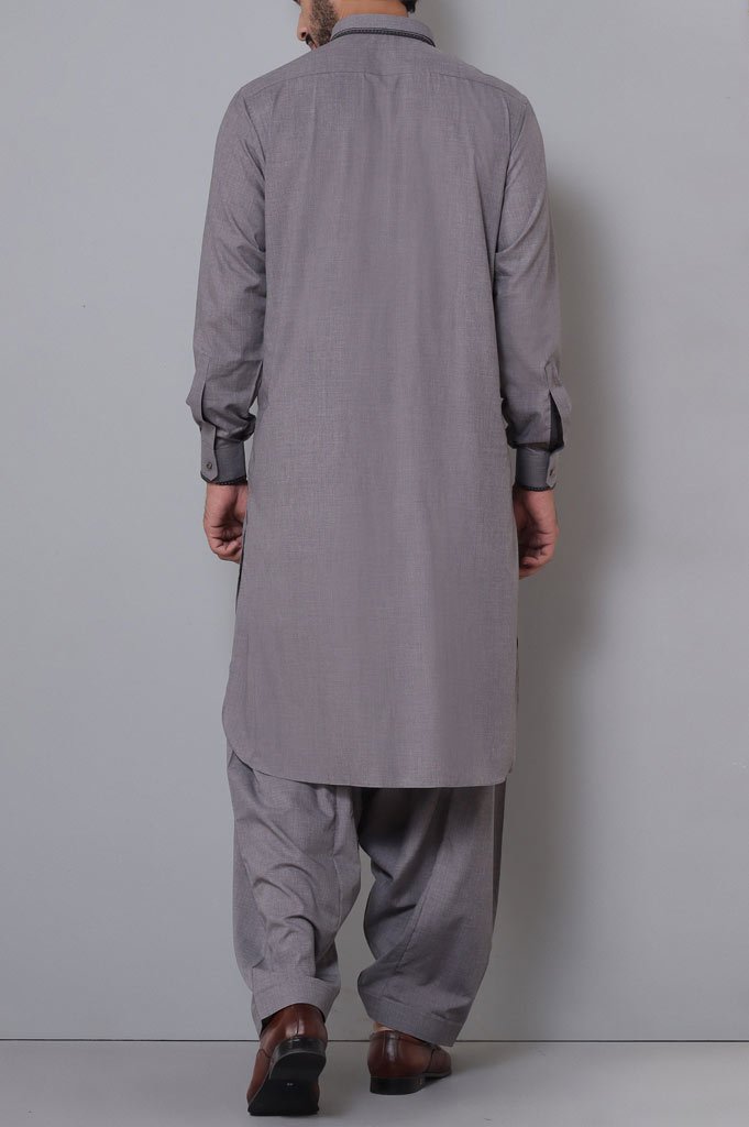 Formal Shalwar Suit for Men SKU: EG2760-Grey - Diners